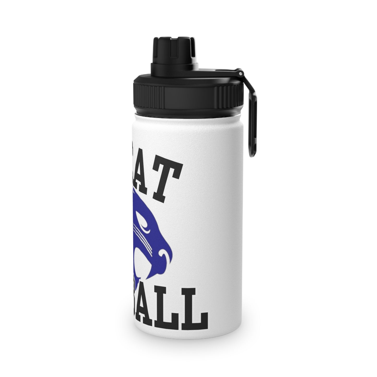 Bobcat Football Stainless Steel Water Bottle w/ Sports Lid