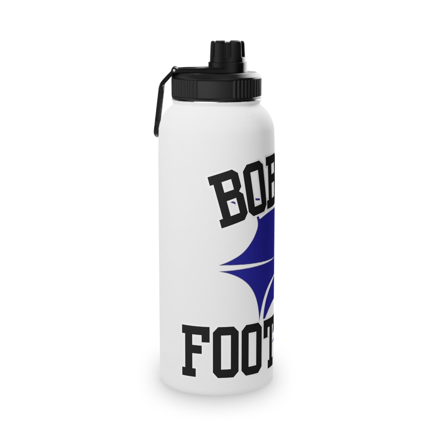 Bobcat Football Stainless Steel Water Bottle w/ Sports Lid