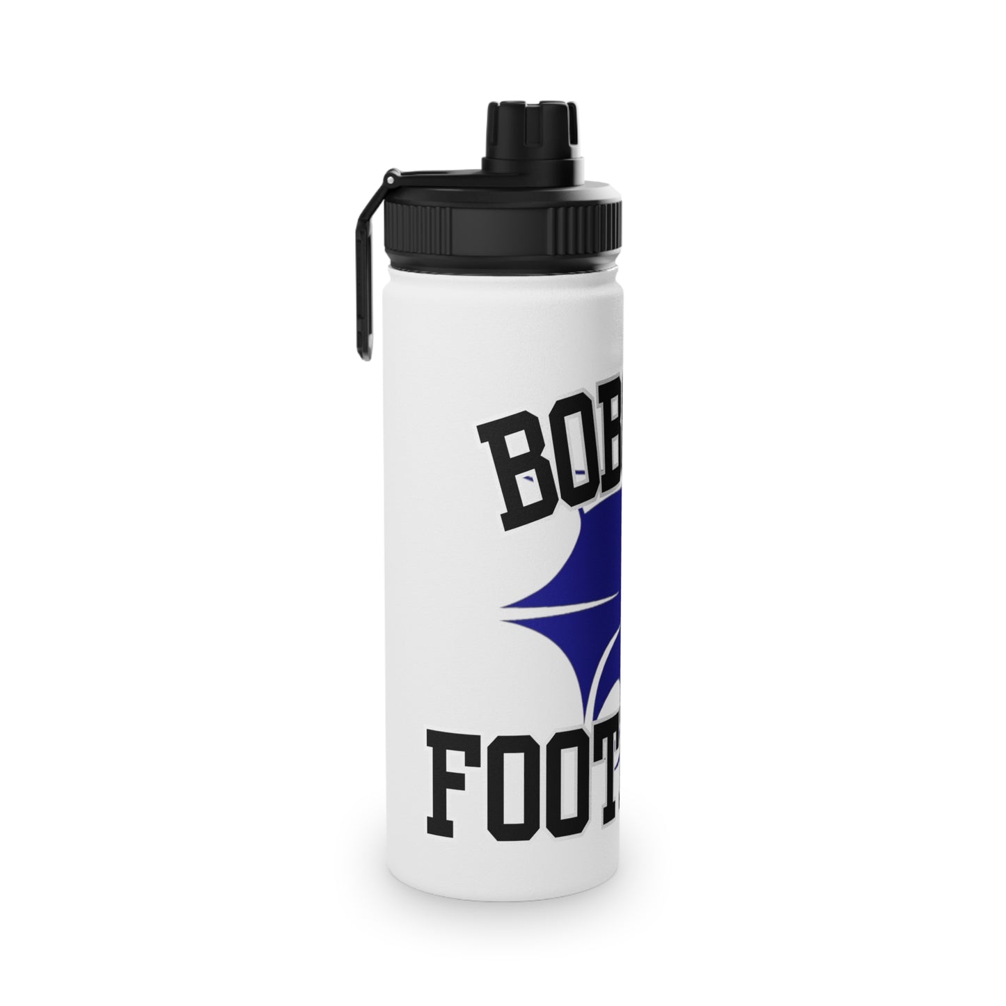 Bobcat Football Stainless Steel Water Bottle w/ Sports Lid