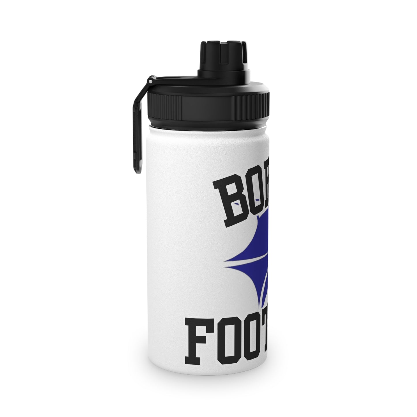 Bobcat Football Stainless Steel Water Bottle w/ Sports Lid