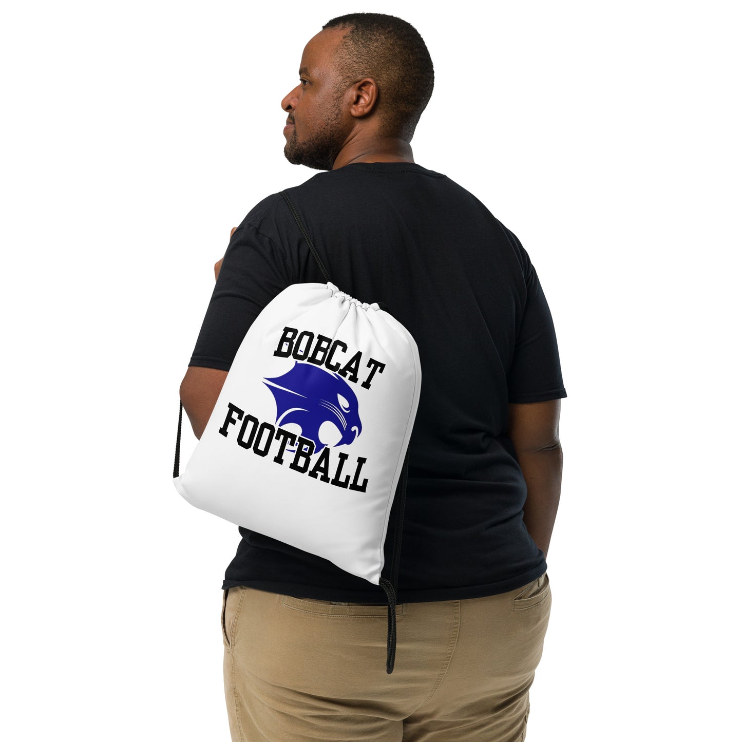 Bobcat Football Drawstring Bag